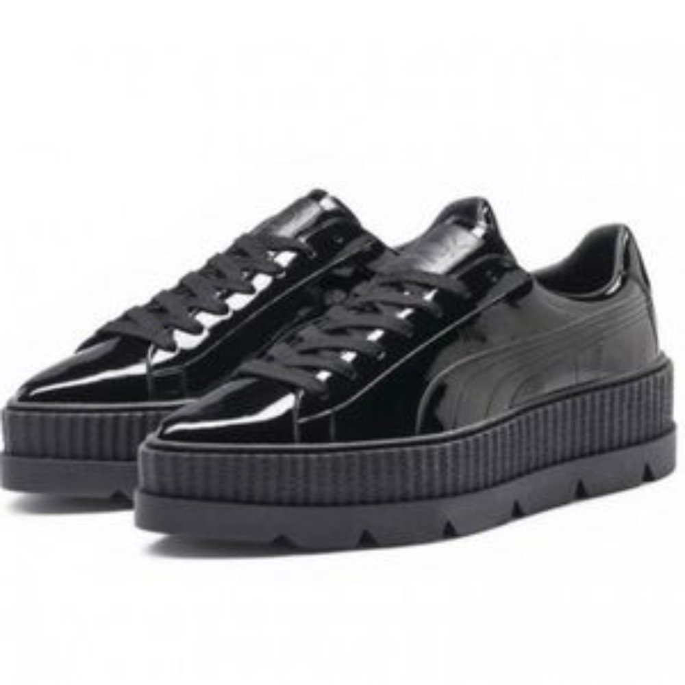 Fenty Puma Rhianna Patent Leather Pointy Platform Creepers - Picture 2 of 2